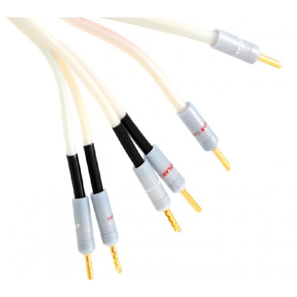 Atlas Cable Equator Bi Wire 2-4 Speaker Cable OFC Spade 2m