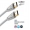 QED QE-5014 PROFILE EFLEX HDMI WHT 1.5 metre